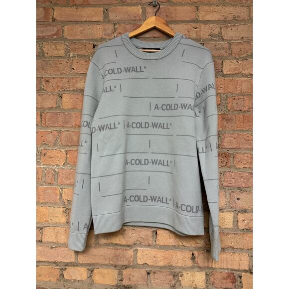A Cold Wall* Icy Blue Crewneck Sweater